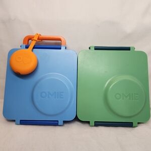 OMIE Box Insulated Bento Lunch Box Lot Of 2 (Missing Thermo)